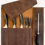 Knife Roll Case (5 pockets) Kitchen Tool Storage Organizer