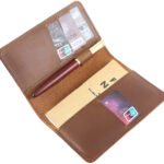 Leather Notebook Cover With Card Slot