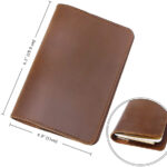 Leather Notebook Cover With Card Slot