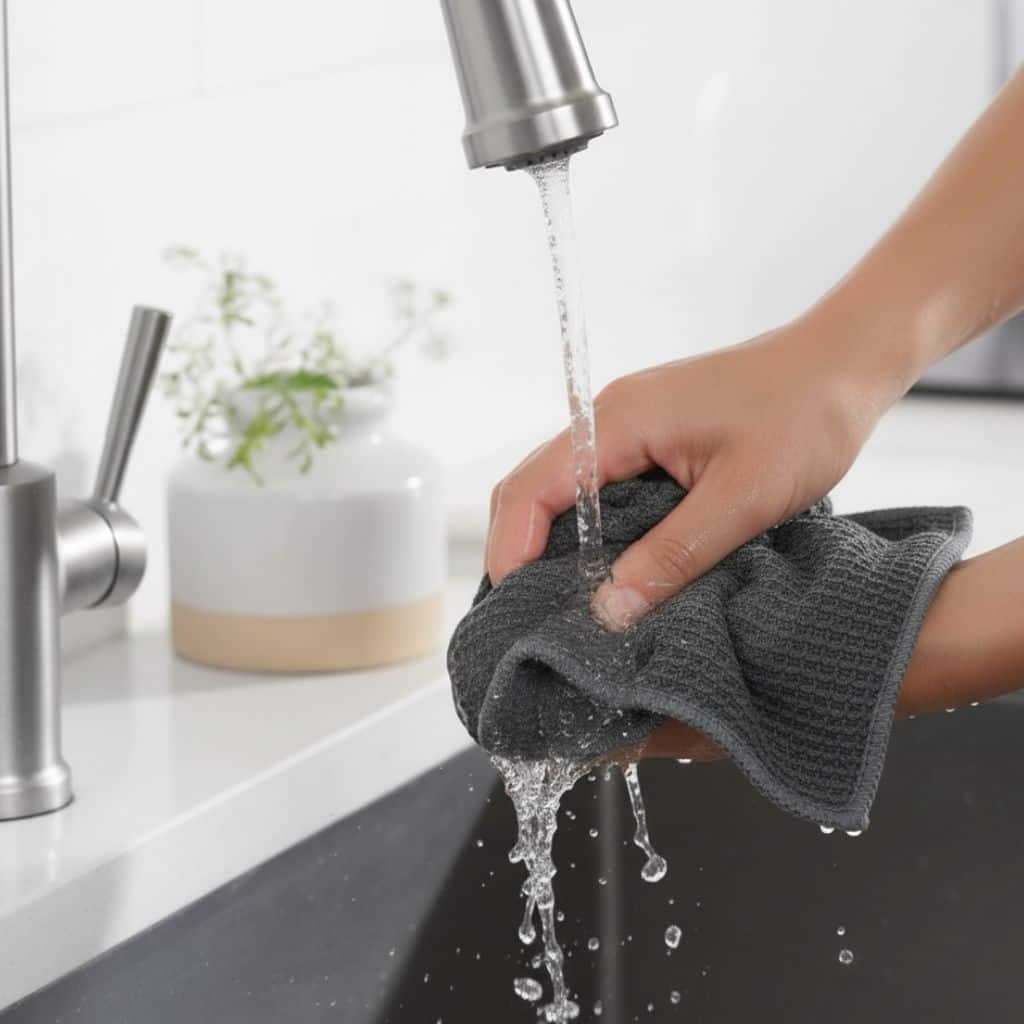 Glass Cleaning Towel Washing